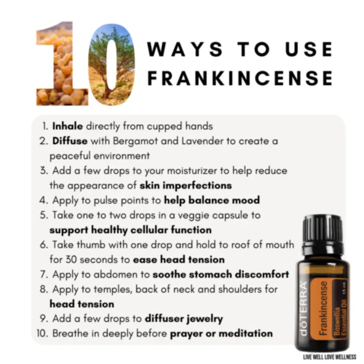 Frankincense Essential Oil Diffuser Benefits