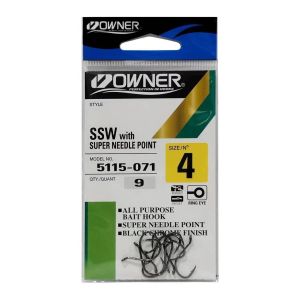 OWNER SSW WITH SUPER NEEDLE POINT FISHING HOOK (5115)