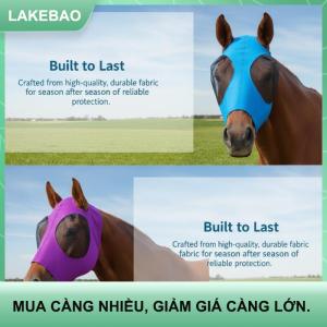 【LAKEBAO】 Ngựa Mặt Nạ 1PC Chống Bay Lưới Mặt Nạ Ngựa Căng Bug Mắt Lá Chắn Mềm Mại Trọng Lượng Nhẹ Cho Ngoài Trời Đồng cỏ Sử Dụng