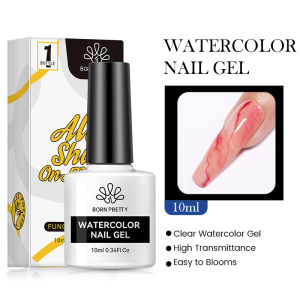 BORN PRETTY 10ml Watercolor Gel Nail Transparent Soak Off UV LED Nail Art UV Gel Varnish Function Gel