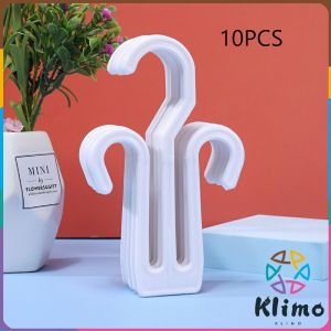 KLIMO Shoes Drying Racks Multi-purpose Hanger Space Saving Slipper Double Hooks Supermarket Shelf Hook 10pcs
