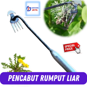 Alat Pencabut Rumput Liar /garuk pencabut rumput halaman / cangkul garuk rumput model ubur2Viral