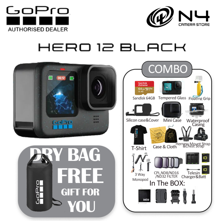 [NEW LAUNCH] Gopro HERO 12 Black / HERO12 5.3K60 27MP Hypersmooth 6.0 ...