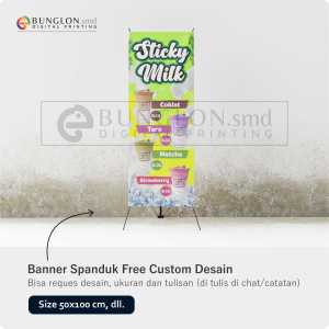 PRINT SPANDUK BANNER MINUMAN STYCKY MILK CUSTOM