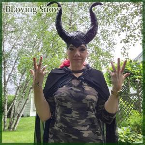 Blowing Halloween Costume for men woman kids Female Girl Boy adult Death Scary Devil Role Red Black Witch Vampire Long Cape Cloak Hooded