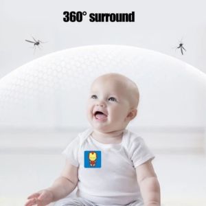 216pcs Baby Safety Mosquito Repellent Stickers Cartoon Clothing Patch Portable Safe for Kids