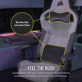 CORSAIR T3 RUSH Fabric Gaming Chair (2023) - (Charcoal) - เก้าอี้เกมมิ่ง ( ของแท้ศูนย์ Ascenti ). 