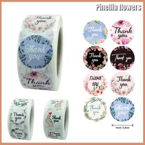 【Pinellia flowers】 Flower Thank You Stickers Labels Gift Packaging Stickers Birthday Party Wedding