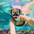Snorkeling Gear for Adults, Snorkel Mask Snorkel Set, Dry Top Snorkeling Gear for Adults, 180 ° Panoramic Wide View Anti-Fog Tempered Glass Scuba Diving Mask for Snorkeling Swimming Travel. 