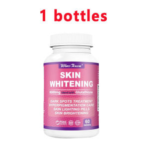 Super Glutathione Collagen Whitening capsules Pill is used to lighten pigmentation melanin anti-aging detoxify the body Pil pemutihan kolagen super glutamat digunakan untuk menghapuskan plak anti penuaan