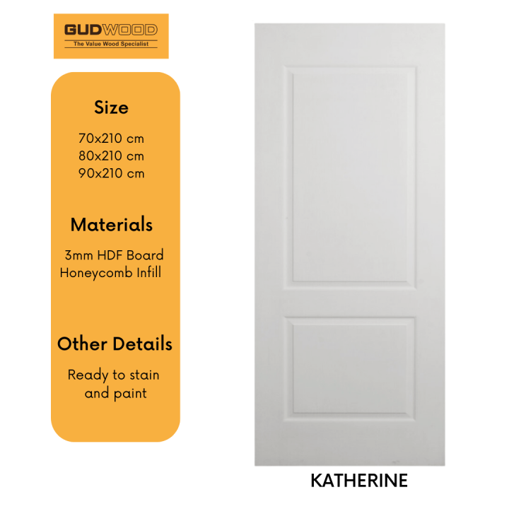 Matimco Gudwood Prime Moulded Wood Door 70x210 / 80x210 / 90x210, Easy ...