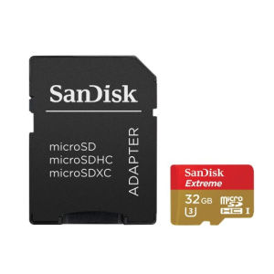 Thẻ nhớ microSDHC Sandisk Extreme 32GB 667X A1 V30 UHS-I U3 100MB/s - kèm Adapter (Vàng) Nhat Tin Authorised Store
