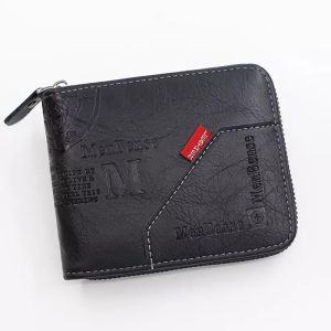 High Quality MenBense PU Leather Multiple Card Capacity Mens Wallet Gift D5515