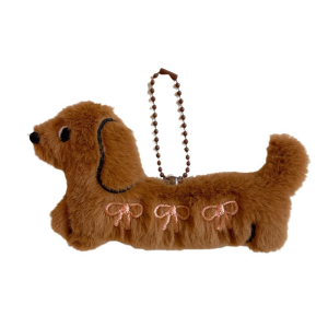 Cute Dachshund Plush Keychains Soft Dog Pendants for Bags and Keys Bag Ornament Bag Charm for Women and Men