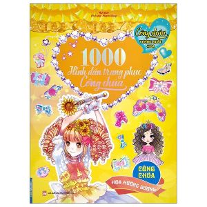 Sách - Công chúa vương quốc hoa - 1000 hình dán trang phục công chúa - Công chúa hoa hướng dương