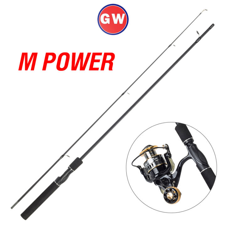 Black Ultralight Lure Fishing Rod 1.6M/1.8M/2.1M Super Strong FRP Jigging  Rod Freshwater Saltwater Spinning/Casting Pole
