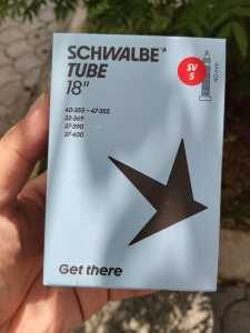 Schwalbe AV5 SV5 18" Bicycle Inner Tubes for Brompton - 40-355 47-355 32-369 37-390 37-400