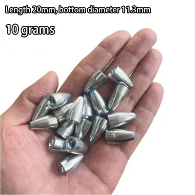 [In Stock]50Pcs Lead Fishing Weights Kit Fishing Sinkers Set Oval 5g 10g