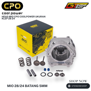 CYLINDER HEAD MOTOR MIO 28 24 CPO HEAD CPO MIO 28 24 ALBRONZE CYLINDER HEAD MIO KLEP 28 24