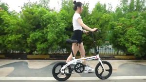 Folding Mini Cycling Bicycle 12 inches speed Small Bike For Male And Female Moped Teen Students Portable Ultra Light Transmission