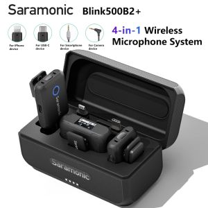 Saramonic Blink500B2+ Wireless Lavalier Lapel Microphone For Phone DSLR Cameras USB-C Live Streaming Youtube Recording