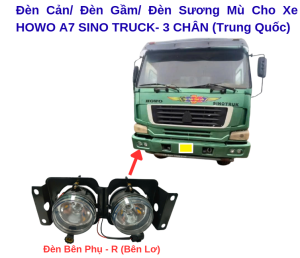 Đèn Cản/ Đèn Gầm/ Đèn Sương Mù Cho Xe HOWO 371Ps (A7) 3-4 Chân (Trung Quốc)