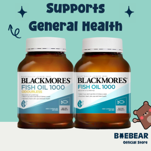 Blackmores Odourless Fish Oil 400s | Original | Omega Brain Fish Oil | Omega Mini High Concentrated [Baebear.sg]