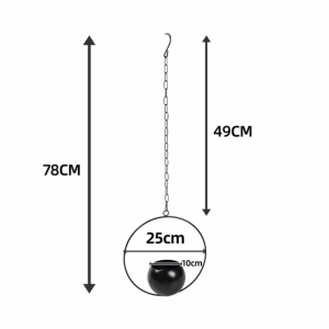 ADAM Xô treo Chậu cây Sắt với Hook Chậu hoa cây mọng nước Hiện đại Giỏ treo cây cảnh Trang trí nhà cửa