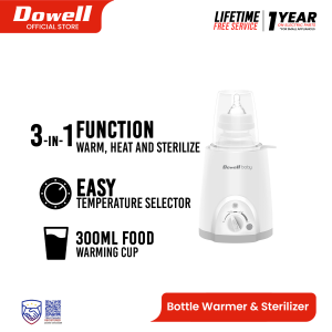 Dowell 3-in-1 Single Baby Bottle Warmer & Sterilizer | BWS-009