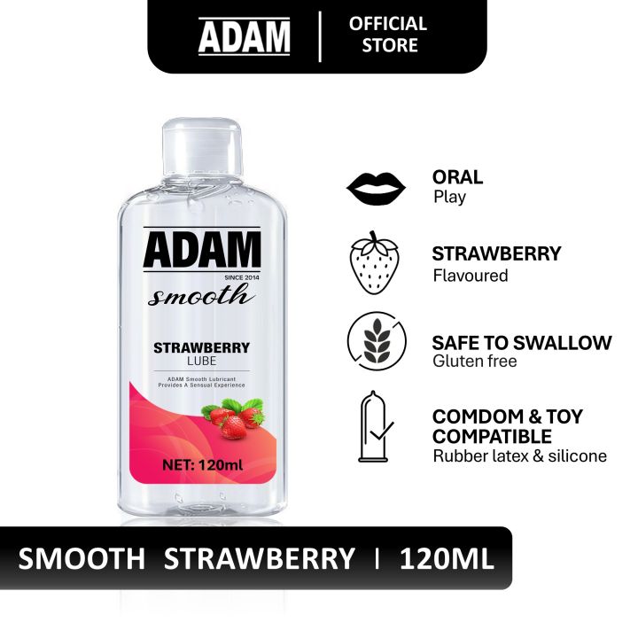 Adam Smooth Strawberry Lube Pelincir lubricant Gel 120ml | Lazada Adam Smooth Strawberry Lube Pelincir lubricant Gel 120ml | Lazada
