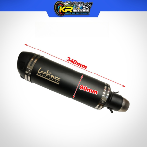Motorcycle Exhaust Muffler Cannister for Scooters Big Bikes Motorcycles with Silencer 51mm Plug and Play-Leo Vince /VR1