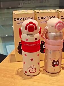 Dung tích lớn cho trẻ em 316 Cốc nước bằng thép không gỉ cách nhiệt cho phụ nữ cốc có ống hút cao cấp cho sinh viên cốc nước di động