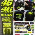 46 Rossi Reflective Helmet Decorative Monster Energy Body Anti Scratch Stickers Accessories. 