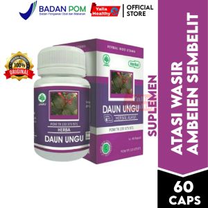 Obat Wasir Ambeien Kapsul Daun Ungu Hiu Herbal Sembelit Memperlancar BAB Haid