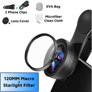 INOVAGEN 120MM Macro Lens for SmartPhoneUniversal Clip Phone Camera Lens Super Macro Lens for Photo VideoCPL and option