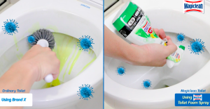 Magiclean Daily Care Toilet Foam Spray 350ML (Bundle of 2)