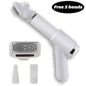 Pet Hair Dryer Brush for Dogs & Cats – 2-in-1 Grooming Blow Dryer with Slicker Brush One-Key Hair Removal for Small Medium Pets