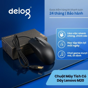 Chuột Máy Tính có dây m20 usb 1200dpi nhạy êm nhỏ gọn cho laptop pc văn phòng