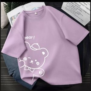 Áo Thun Nam Nữ Form Rộng IN HÌNH GẤU PEAR dễ thương độc đẹp Vải Dày Mịn Thiết Kế Thời Trang Đường May Sắc Sảo