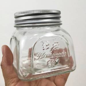 ขวดโหลแก้ว ขวดโหล 300 - 500 ml.โหลแก้วสวยๆ ฝาปิดสนิท Ball Mason Jai