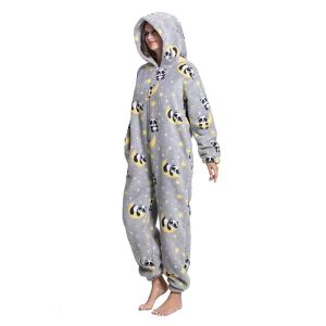 Pokemon Cartoon Animal  Pajamas Avocado New Thickened Cotton Velvet Men and Women Simple Casual Couple Home Wear