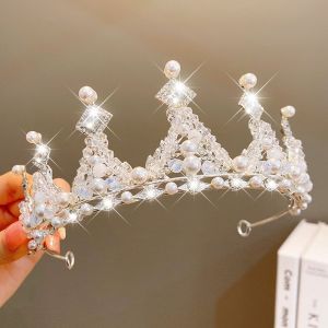 ROLL Kid Girls Birthday Gift Party Accessiories Tiaras Headband Party Accessiories Princess Crown Hair Jewelry