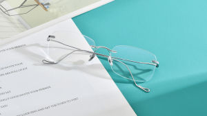 FONEX Titanium Glasses Men Brand Design Rimless Frameless Square Eyeglasses Frame Women Frameless High-Quality Ultralight Custom Optical Eyewear 8559