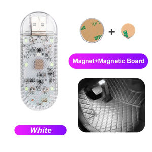 2PCS Car Interior Light USB Rechargeable Night Touch Light Hand Reading Light Roof Reading Light