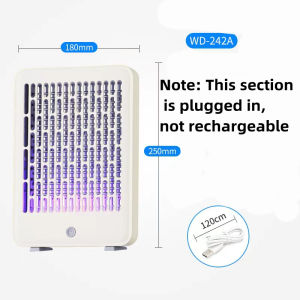 Electric Shock Mosquito Rechargeable Mosquito Killer Lamp Hanging / Landing Dual Purpose UV Light Bulb Kill Flies Insect Zapper Pest Control Indoor Outdoor Camping Travel