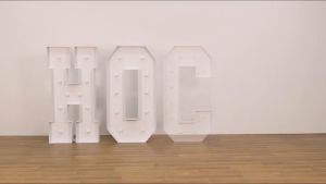 [LARGE] 91.5CM 0-9 A-Z Letter LED Light 3D Alphabet Lamp Name Personalized Party Needs for Birthday Valentines Decor
