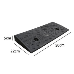 Cao 5 cm-ĐEN (50x22x5cm) Dốc bục lên xuống bậc cầu dắt xe ôtô xe máy cầu dắt xe bục lên xuống xe có lỗ chờ bắt ốc