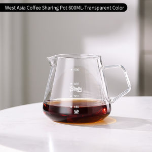 BINCOO ชุด Teko Kopi Kaca หม้อแบ่งปันกรองฟรีกระดาษกรองหม้อกาดริปอเมริกันกาแฟนำกลับมาใช้ได้เครื่องใช้