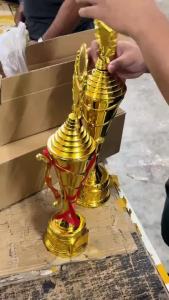 Gold Swirl Trophy Premium Award Trophy Elegant Design 3 Sizes