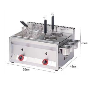 WEIAIBLD Burger Griddle and Deep Fryer Heavy Duty Burger Griddle Gas Type Burger Griddle For Business Burger Griddle With Stove Griddle Stainless steel Griddle For Burger